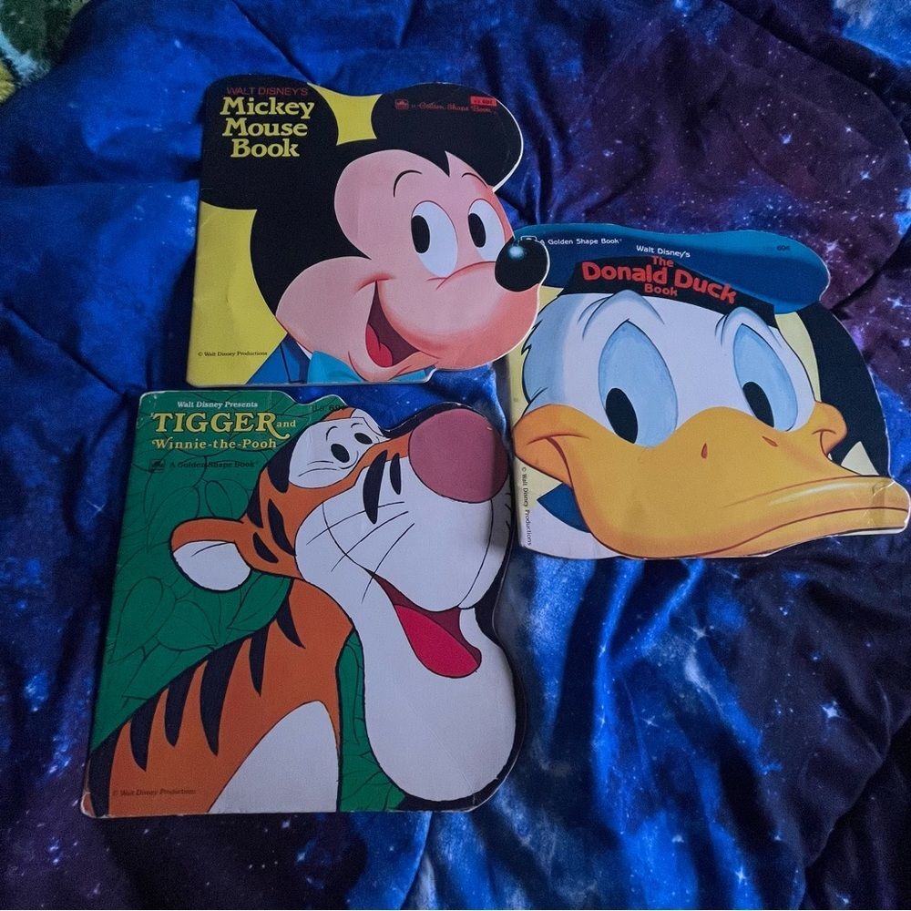 Vintage Disney Books Set of 3 Mickey Mouse, Donald Duck, Tigger